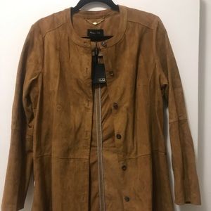 Massimo Dutti Jackets & Coats - Brand New Suede Long Jacket Massimo Dutti Jackets & Coats - Brand New Suede Long Jacket